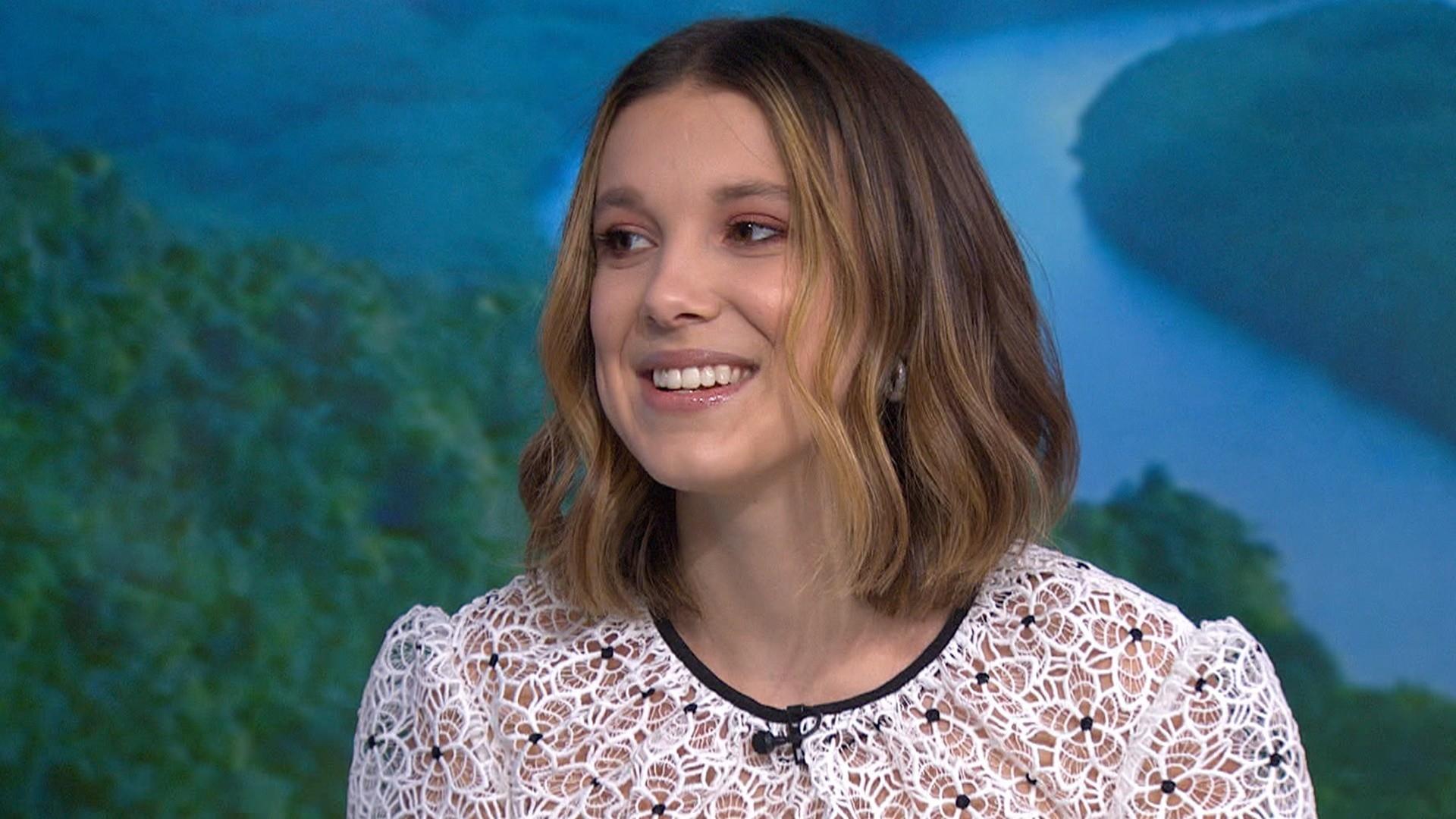 Millie Bobby Brown is barely recognizable in picture with long, curly hair
