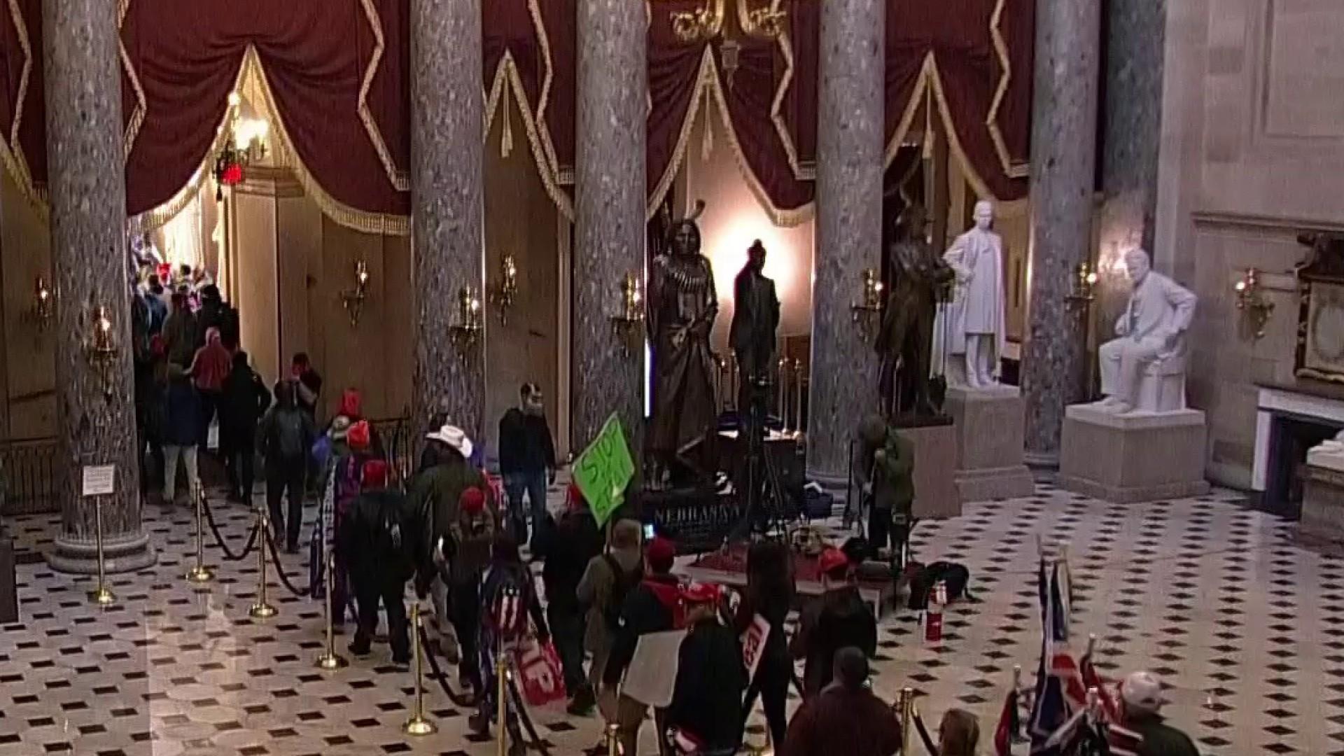 Protesters enter Capitol building in unprecedented security breach