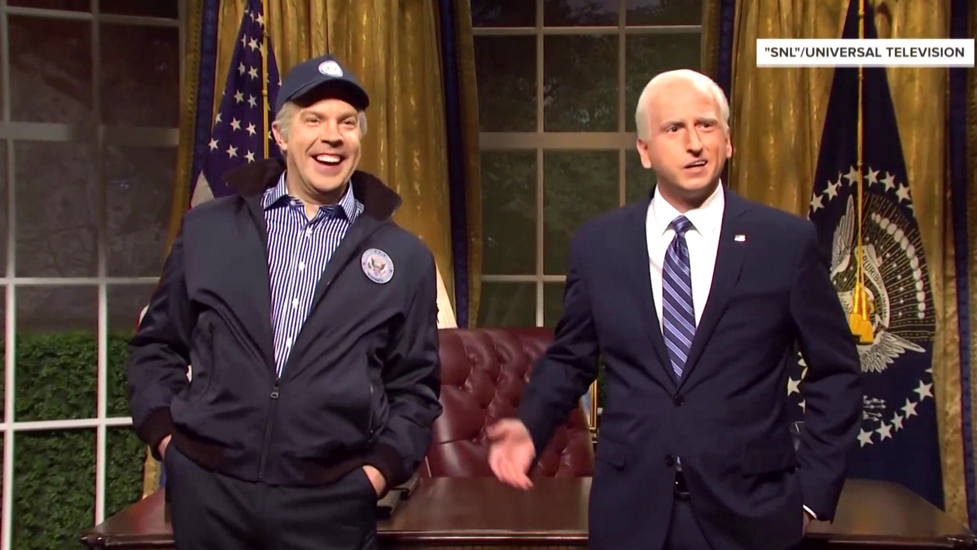 Jason Sudeikis reprises Joe Biden impression on 'Saturday Night