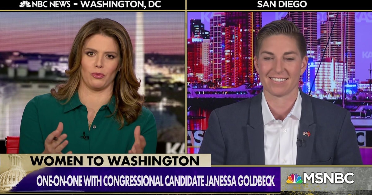 Queer Retired Marine Corps captain Janessa Goldbeck makes a bid for ...